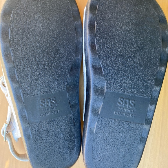 SAS Women's, Relaxed Sandal, Leather, Vanilla, Size 10 ½ Wide - Picture 11 of 12